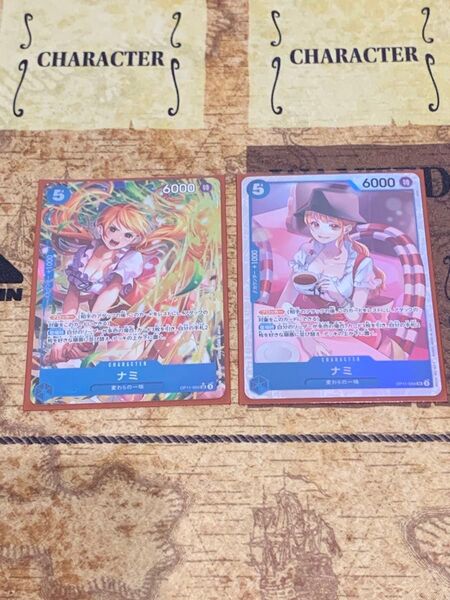 ナミ SR パラレル 神速の拳 OP11-054 ワンピースカードゲーム