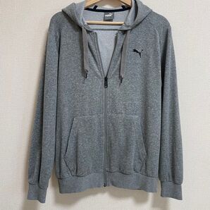 PUMA ジップアップパーカー グレー
