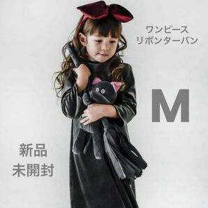 3coinsハロウィン 魔女 ワンピース&リボンターバンセット100〜110cm スリーコインズ スリコ