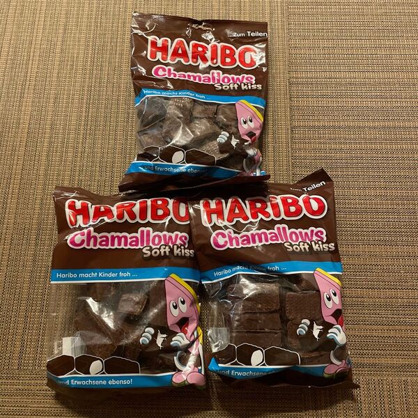 ⑥ ハリボー HARIBO チョコマシュマロ 3個 訳あり 配達中に溶けました。マシな方