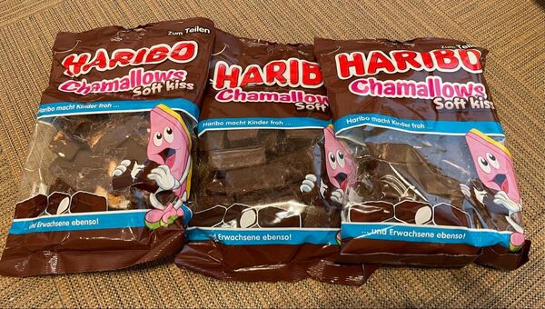 ① ハリボー HARIBO チョコマシュマロ マシュマロ 3袋 訳あり 配達中に溶けてしまいました