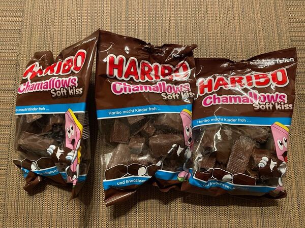 ④ ハリボー HARIBO チョコマシュマロ マシュマロ 3袋 訳あり 配達中に溶けてしまいました