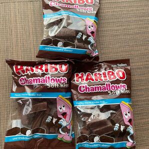 ⑫ ハリボー HARIBO チョコマシュマロ マシュマロ 3袋 訳あり 配達中に溶けてしまいました まだマシな方