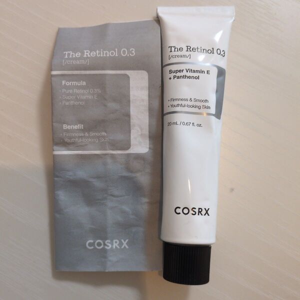 COSRX RXザレチノール0.3クリーム20mL/塗るボトックス/毛穴ケア/シワ対策 純粋レチノール0.3%配合でシワ対策