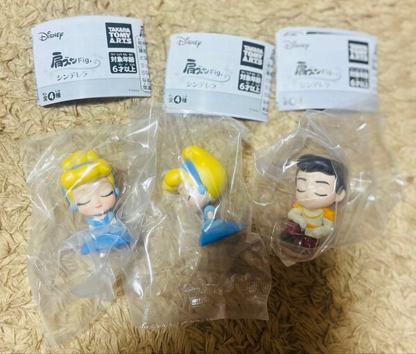 肩ズンFig シンデレラ ジャック ガチャ タカラトミーアーツ フィギュア 小物 カプセルトイ ディズニーストア プリンセス
