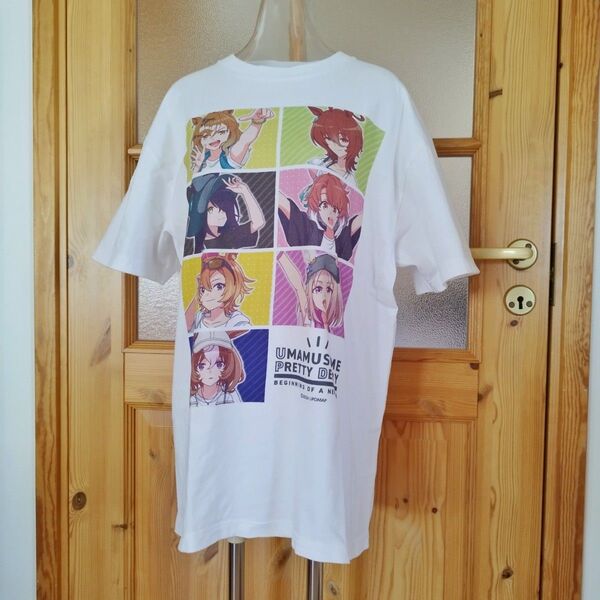 劇場版『ウマ娘 プリティーダービー 新時代の扉』Tシャツ 夏フェスver. 集合白