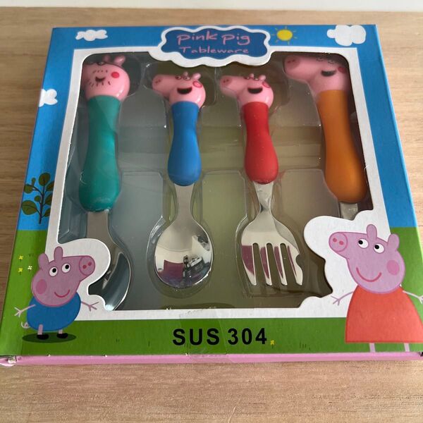 【おまけ付き】ペッパピッグ カトラリー スプーン フォーク 子供用 キッズ peppapig