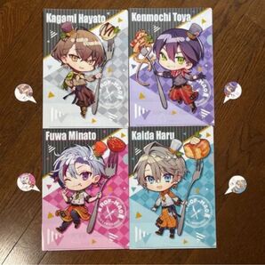 【4人各1】ピック付 ココス×ろふまおコラボクリアファイル SDフルコンプセット