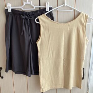 タンクトップ+ハーフパンツ(エアリズム) 2点セット