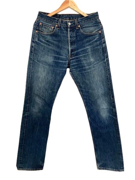ユーロリーバイス Levi's 501 ジーンズ デニム パンツ W31 L34 濃紺 ヴィンテージ ダークネイビー ボタンフライ