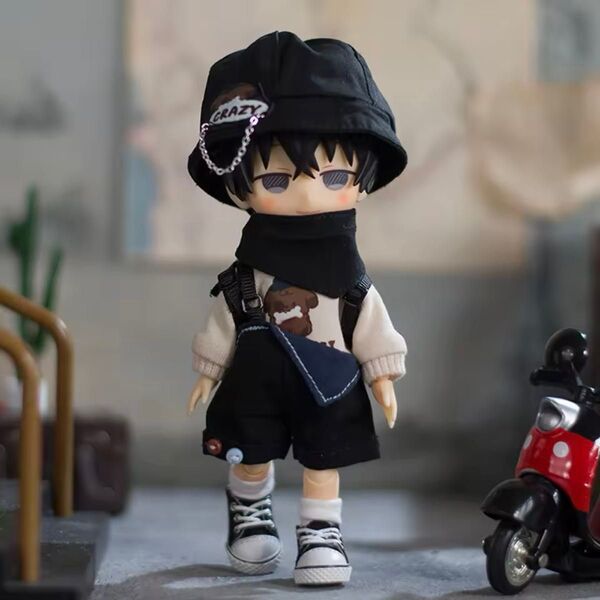 オビツ11 ワンちゃんトレーナー オーバーオールお洋服セット
