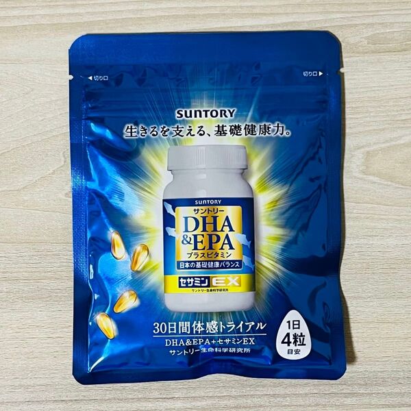 【新品】サントリー DHA&EPA プラスビタミン セサミンEX 120粒