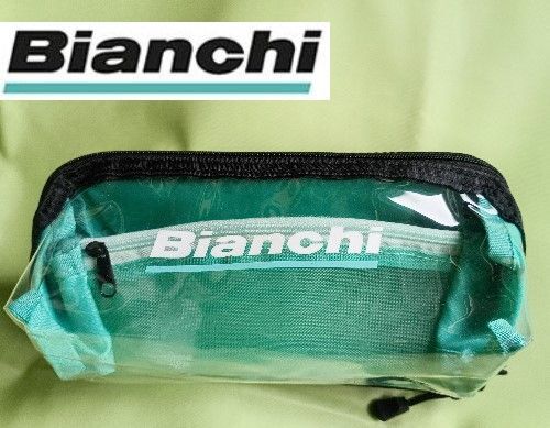 新品■BIANCHI(ビアンキ)スクエアポーチ(クリア)小物入れ マルチポーチ 工具入れ サイクリング 自転車