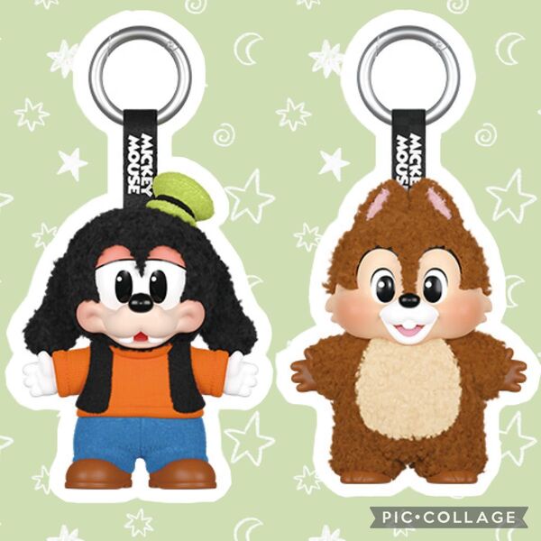 【新品未開封】ポップマート POP MART ぬいぐるみキーチェーン ディズニー