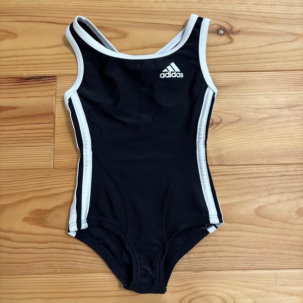 adidas キッズ 水着 100ブラック 子供用水着
