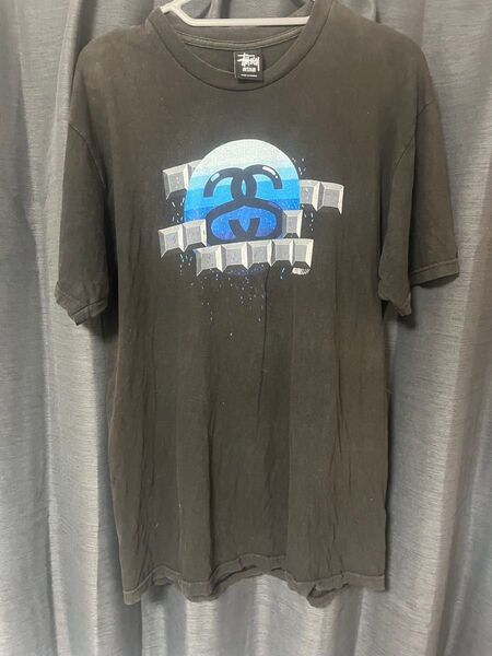 レア物90s00s stussyTシャツ ブラック 古着 vintage Tee