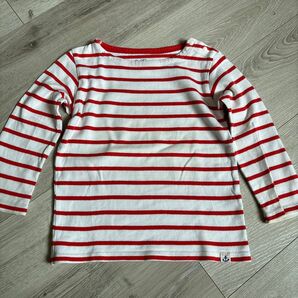ユニクロ 長袖Tシャツ ボーダーTシャツ 100センチ UNIQLO 子供服 ロンT 保育園