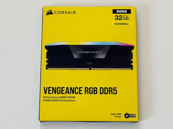 CORSAIR VENGEANCE RGB DDR5-6000 32GB Kit(16GB 2枚組)XMP CL36