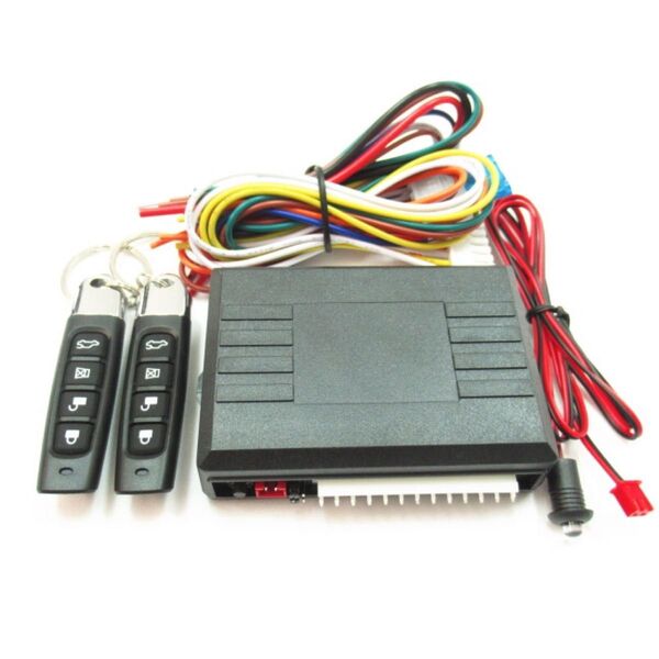キーレス エントリーキット 12V 汎用 アンサーバック機能付 社外キーレス 集中ドアロック ダミーセキュリティ付 日本語配線図付