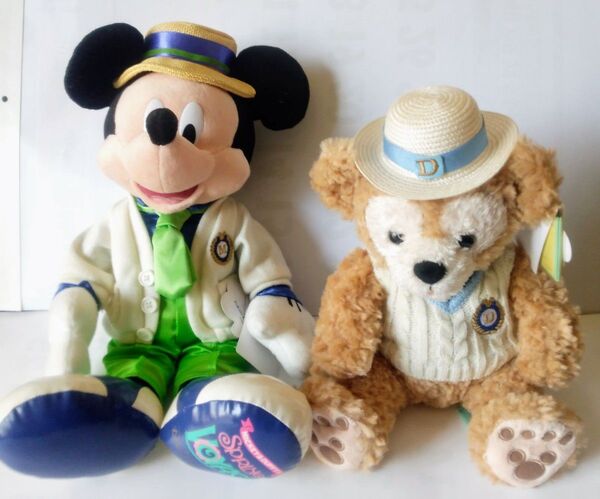 未使用 2012年TokyoディズニーシーSPRING VOYAGE ミッキー&ダッフイー ぬいぐるみ