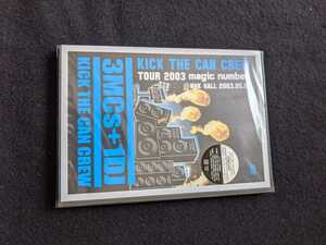 KICK THE CAN CREW TOUR 2003 magic number NHKホール　DVD ツアー　ライブ　地球ブルース~337~　アンバランス　イツナロウバ　KREVA　新品