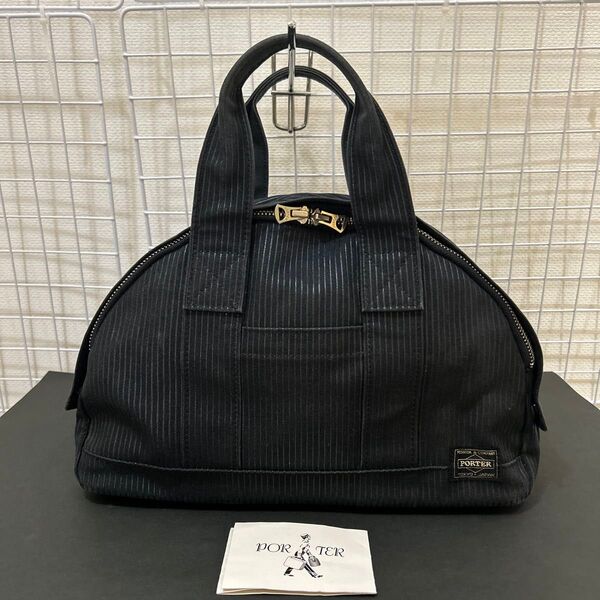 【美品】 PORTER ポーター トートバッグ ハンドバッグ ブラック 男女兼用