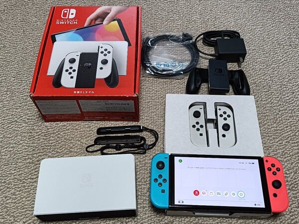 ニンテンドースイッチ 有機ELモデル ホワイト プラスJoy-Con1セット(ブルー&レッド)
