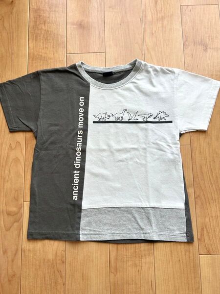 クレセント 半袖Tシャツ 恐竜柄 120センチ 男の子