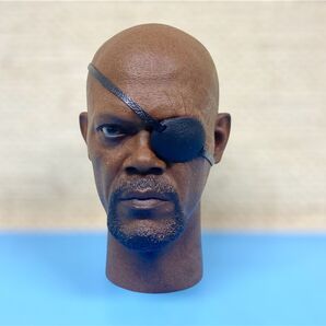ホットトイズ ニックフューリー キャプテンアメリカ ウィンターソルジャー ヘッドパーツ 眼帯 カスタム 1/6
