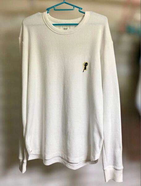 グラニフ ロンT ワッフル 長袖 ビューティフルシャドー 鍵穴 長袖Tシャツ カットソー M