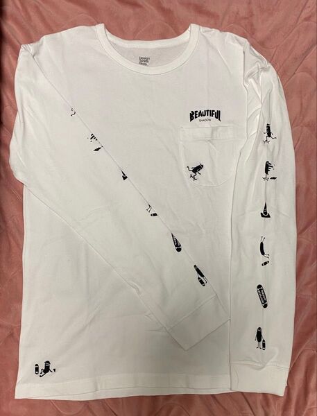 グラニフ ロンT 長袖 ビューティフルシャドー 長袖Tシャツ 白 カットソー ホワイト graniph
