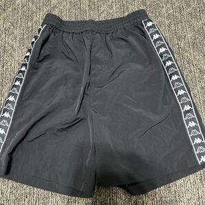 【新品】kappa カッパ サイドラインハーフパンツ ブラック