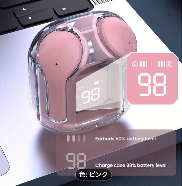 ワイヤレス イヤホン ヘッドフォン Bluetooth ヘッドセット ピンク