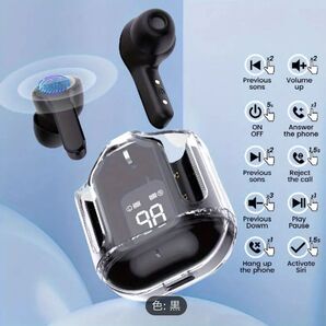 ワイヤレスイヤホン ヘッドフォン Bluetooth ヘッドセット ブラック