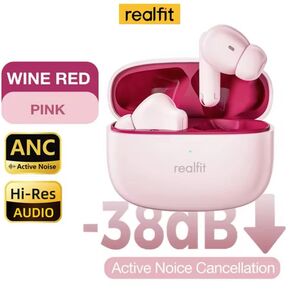 Bluetooth イヤホン TWS Bluetooth5.4 ANC ピンク