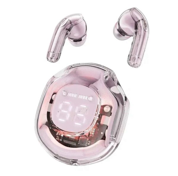 【最新型】プロT8 Bluetooth ワイヤレスイヤホン ピンク