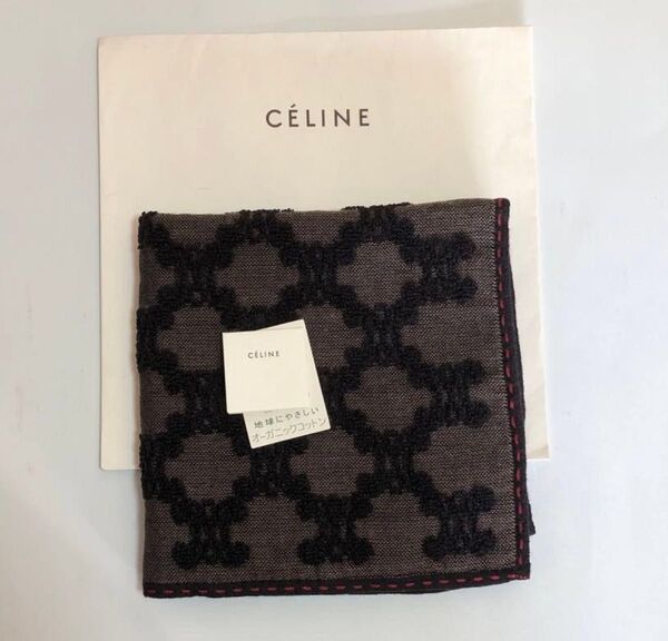 CELINE タオルハンカチ マカダム柄 セリーヌ