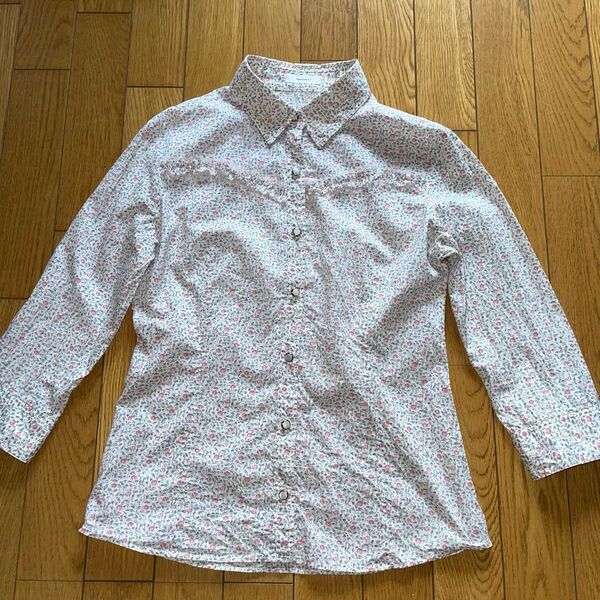 Gabardine K.T レディース トップス 七分袖ブラウス 日本製 綿100%