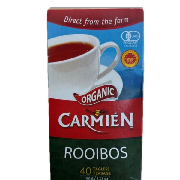 CARMIEN オーガニック ルイボスティー 40ティーバッグ 賞味期限2025年10月16日 箱から出して発送します