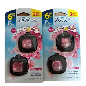 P&G ファブリーズ クルマ イージークリップ フローラルブリーズ 2.4ml 2個入×2セット 箱から出して発送します