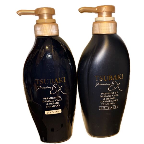 TSUBAKI プレミアムEXダメージケア&リペア シャンプー、トリートメント ポンプペアセット 各400ml