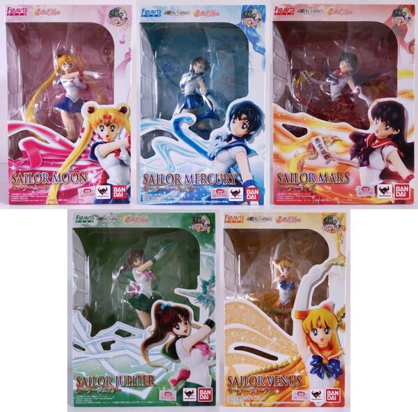 セーラームーン フィギュアーツZERO 5種 マーキュリー マーズ ジュピター ヴィーナス 未開封