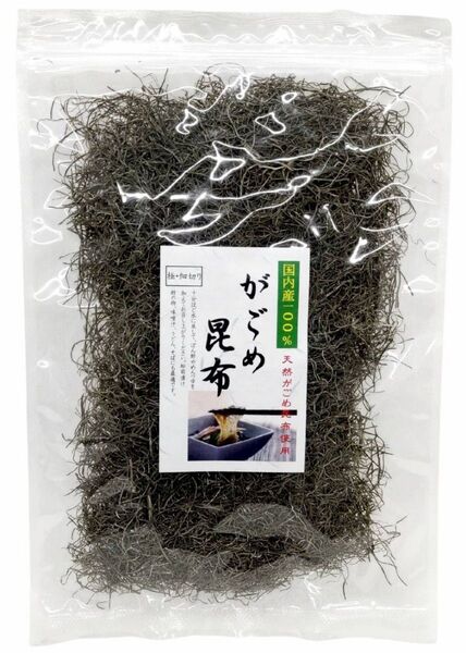 【青森県大間産】 天然 細切り がごめ昆布 70g (チャック袋入 )