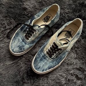 Vans デニム風 ローカットスニーカー スニーカー バンズ VANS ブラック オーセンティック ローカット