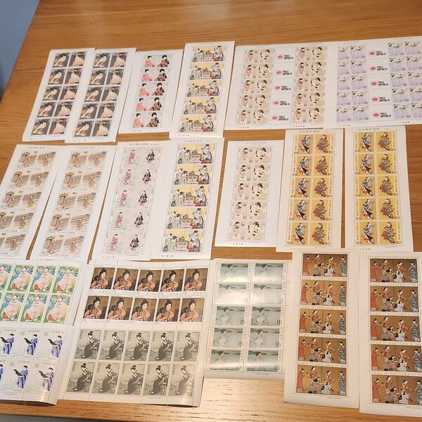 その1■額面 10000円 ■切手趣味週間シリーズ■記念切手シート まとめ売り 未使用