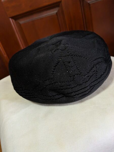 【美品】ヴィヴィアンウエストウッド 透かし ブラック ベレー帽