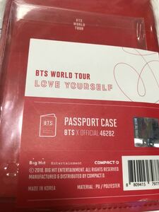 bts BTS World Tour Love Yourself Japan Edition 防弾少年団 グッズ　公式　パスポート　ケース　未使用 ☆ ジン ユンギ ジミン テテ グク