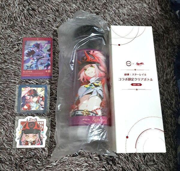 崩壊スターレイル スシローコラボ 乱破 クリアボトル+メタリックカード+ステッカー+ピック