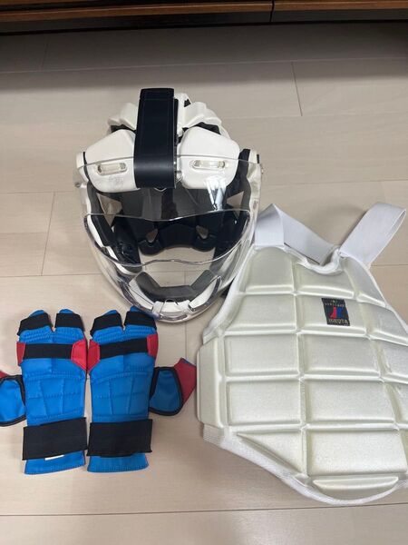 (8)空手防具セット 最新タイプ空手ニューメンホー7 /mサイズ メンホー