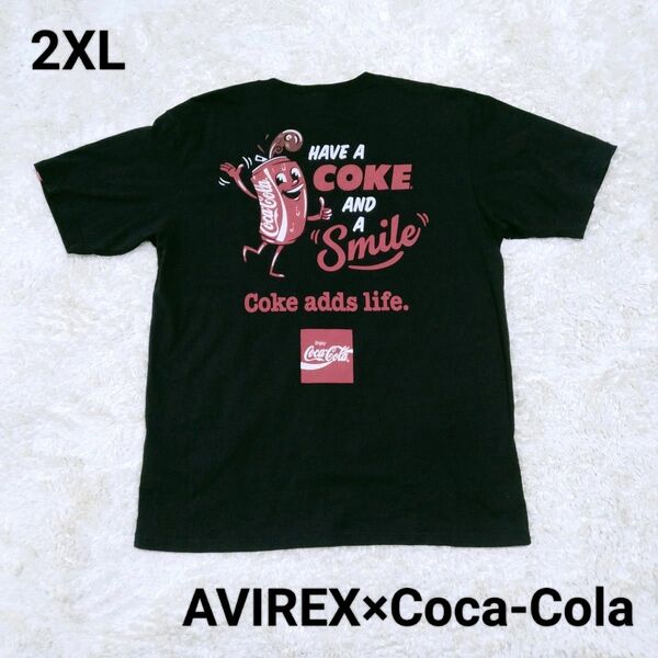 AVIREX コカコーラ Tシャツ 2023S COKE80sCHARACTER